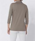 Jerseyshirt de luxe taupe