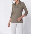 Jerseyshirt de luxe taupe