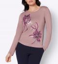 Jerseyshirt hortensie-bedruckt