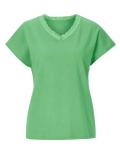 Jerseyshirt mit Spitze grün