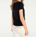 Jerseyshirt mit Stickerei schwarz