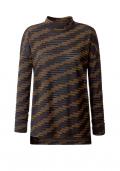 Jerseyshirt schwarz-bronze