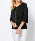 Jeseyshirt mit Kette schwarz