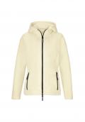 Kapuzen-Fleece-Jacke champagner