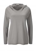 Kapuzenpullover mit Kaschmir grau