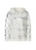 Kapuzensweatshirt mit Foliendruck ecru