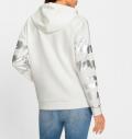 Kapuzensweatshirt mit Foliendruck ecru