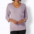 Kaschmir-Merino-Pullover mauve