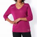 Kaschmir-Merino-Pullover pink