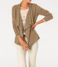 Kaschmir-Strickjacke camel