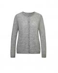 Kaschmir-Strickjacke grau