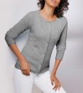 Kaschmir-Strickjacke grau