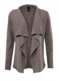 Kaschmir-Strickjacke taupe
