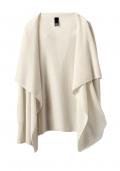 Kaschmir-Strickjacke wollweiß
