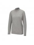 Kaschmirpullover grau-meliert