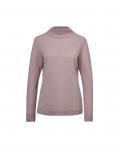 Kaschmirpullover mit Kelchkragen mauve