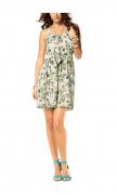 Kleid beige-bunt