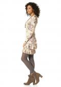 Kleid beige-bunt Größe 40