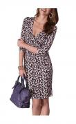 Kleid braun-creme