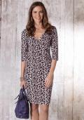 Kleid braun-creme