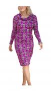 Kleid cyclam-bunt