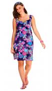 Kleid lila-bunt