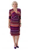 Kleid lila-bunt