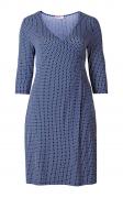 Kleid marine-weiß
