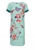 Kleid mint-bunt