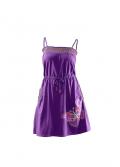 Kleid mit Druck lila