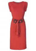 Kleid mit Gürtel zimt Größe 40
