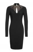 Kleid mit Pailletten schwarz
