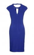 Kleid mit Perlen royalblau
