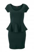 Kleid mit Schößchen petrol Gr. 38