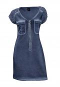 Kleid mit Spitze blau
