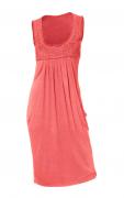 Kleid mit Spitze koralle Gr. 38