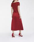 Kleid mit Spitze rot