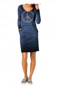 Kleid mit Strass marine