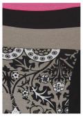 Kleid schwarz-weiß-taupe