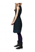 Kleid smaragd-schwarz