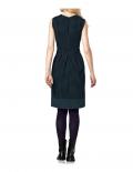 Kleid smaragd-schwarz