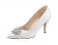 Kopie von Pumps mit Strass ecru Gr. 2,5 (35)