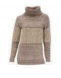 Kuschel-Rollkragenpullover beige-taupe