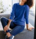 Kuschelpullover royalblau