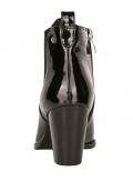 Lack-Stiefelette schlamm Gr. 35