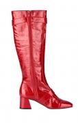 Lackleder-Stiefel rot