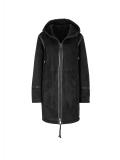 Lammfell-Look-Jacke schwarz