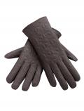 Lammnappaleder-Handschuhe dunkeltaupe