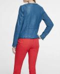 Lammnappalederjacke blau