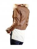 Lammnappalederjacke cognac